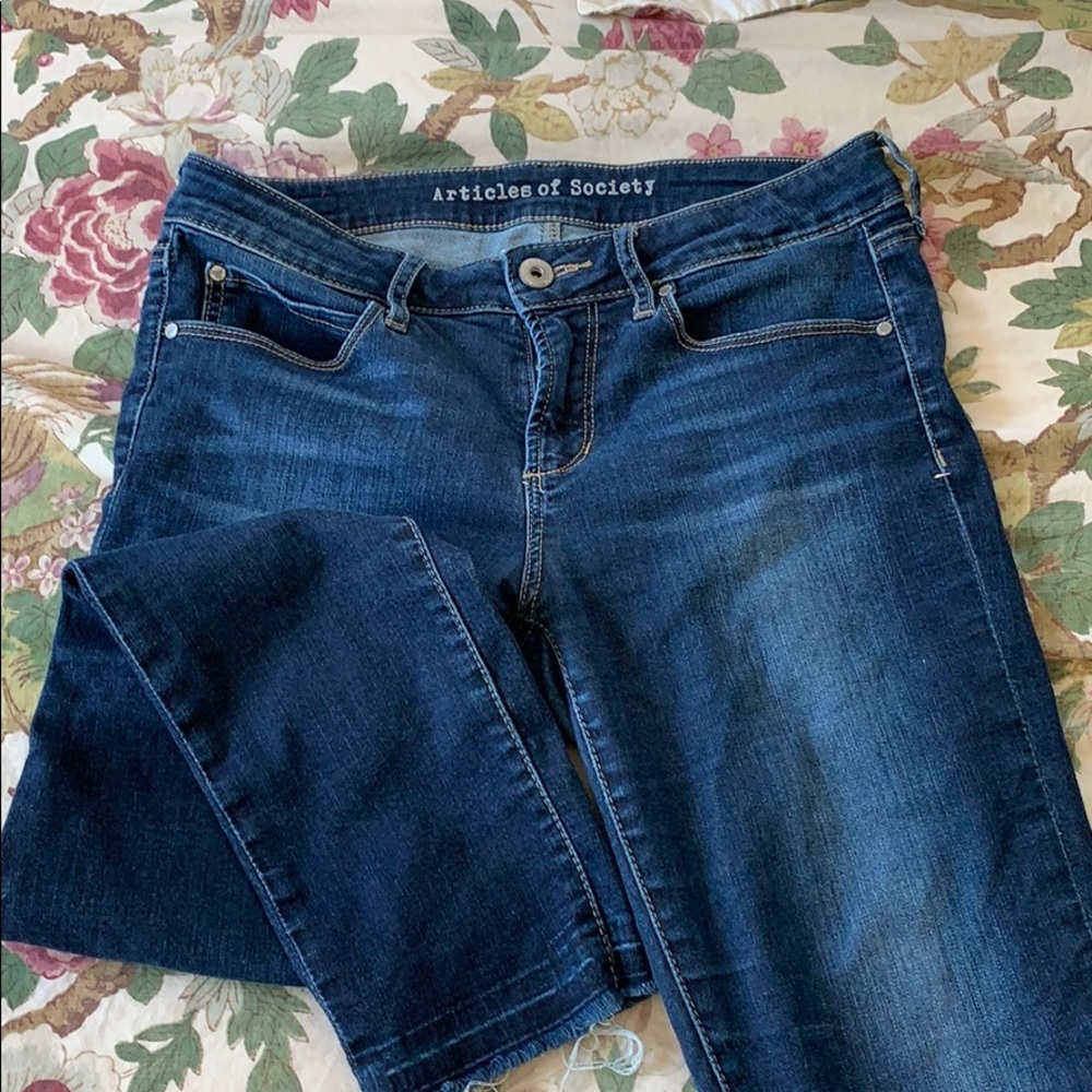 Soft, ankle length skinny jeans